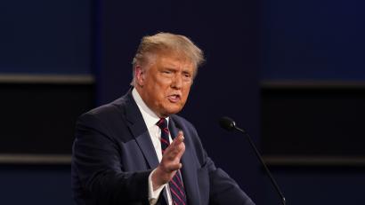 Bild: Patrick Semansky
Der Republikaner Donald Trump hat nach Erhebungen und Prognosen amerikanischer Medien die Präsidentschaftswahl in den USA gewonnen.