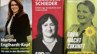 Archivbild: Gerhard Götz
Plakate dreier Oberpfälzer Bundestagsabgeordneten für die Bundestagswahl 2021: Bald werden wohl wieder viele Plakate der Parteien in der Oberpfalz hängen, wenn es wirklich zu Neuwahlen kommt.