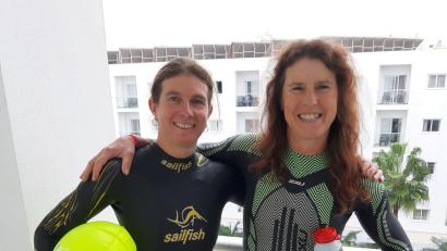 Bild: sil
Gabi Keck (rechts) und Tamara Zeltner vom CIS Amberg freuen sich über ihre Platzierungen bei der Multisport-WM in Malaga.