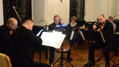 Bild: Kunz
Beim Kammermusikabend spielte das Bamberger Streichquartett.