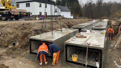 Bild: Wolfgang Söllner/exb
Die Sperrung der Neusorger Straße in Ebnath verlängert sich um zwei Wochen.