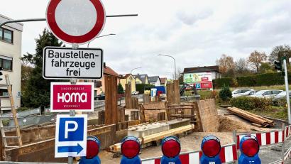 Bild: Gabi Schönberger
Die Bauarbeiten in der Joseph-Haas-Straße dauern an.