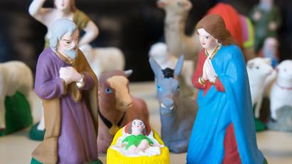 Bild: Thomas Sporrer  
Die Heilige Familie als Grassy-Tonfiguren