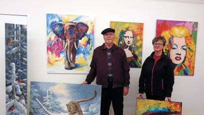 Bild: Kenneth Graf 
Kunstausstellung in der Galerie Graf in Amberg.