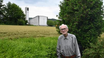 Archivbild: kki
Von seinem Garten aus hatte Oswald Baer "seine" Auferstehungskirche gut im Blick, an deren Erbauung er einen maßgeblichen Anteil hatte.