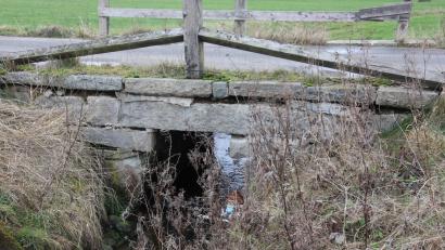 Bild: kro
Die stark beschädigte Brücke zwischen Grün und Grünmühle soll 2025 dringend erneuert werden.