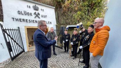 Bild: Jürgen Frischmann
Der Eingang des Theresienstollens in Amberg wurde saniert und kann besichtigt werden.