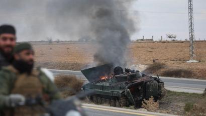 Bild: Ghaith Alsayed/AP/dpa
Die Rebellen starteten ihre Blitzoffensive erst Ende November.