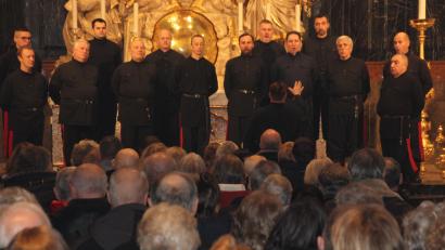 Bild: kro
Der Don-Kosaken-Chor Serge Jaroff in der Basilika