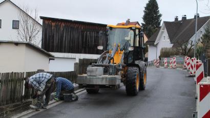 Bild: Gemeinde Ebnath/exb
Die Restarbeiten in der Kösseinestraße laufen.