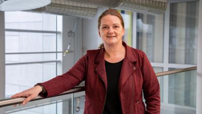 Bild: Marina Gube/exb
Bundestagsabgeordnete Tina Winklmann steht auf einem aussichtsreichen Listenplatz für die Bundestagswahl am 23. Februar.
