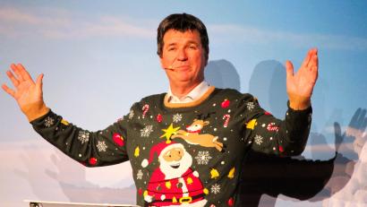 Bild: stg
Markus Söder, aktueller Hausherr der Bayerischen Staatskanzlei, durfte bei der Weihnachtsfeier freilich nicht fehlen.