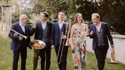 Bild: Tobias Epp Fotografie/exb
Das fünfköpfige Ensemble von Harmonic Brass.