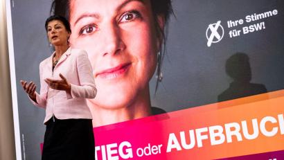 Archivbild: Fabian Sommer/dpa
Sahra Wagenknecht ist das Gesicht ihrer jungen Partei BSW - vor allem im Wahlkampf.