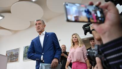 Archivbild: Ríhová Michaela
Andrej Babiš, Vorsitzender der oppositionellen ANO-Partei, und seine Frau Monika Babišová.