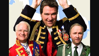 Bild: Severin Schweiger
Wolfgang Krebs in seinen Parade-Parodien als Edmund Stoiber, Markus Söder und Hubert Aiwanger.
