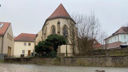 Bild: Wilhelm Amann
So sieht es jetzt aus: Blick vom Kirchplatz aus auf die Spitalkirche und ihr Umfeld.