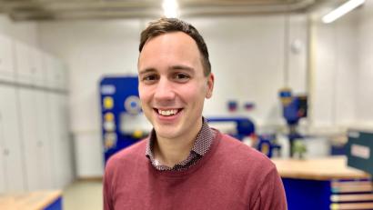 Bild: Gabi Schönberger
Im Labor ist er in seinem Element: Seit vergangenem Oktober forscht Andreas Dörner, 28, an der OTH in Weiden.
