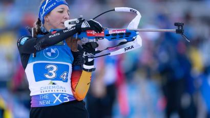 Bild: Sven Hoppe/dpa
Franziska Preuß machte als Schlussläuferin den Sieg perfekt.