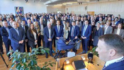 Bild: Kunz
Oberbürgermeister Jens Meyer bat den Weidener Stadtrat beim Neujahrsempfang um eine konstruktive Zusammenarbeit zum Wohle der Stadt.