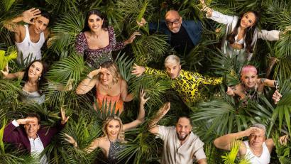 Bild: Boris Breuer/RTL/dpa
Die Teilnehmer der 18. Staffel der RTL „Ich bin ein Star - Holt mich hier raus!“ .