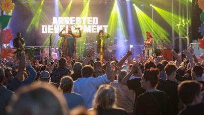 Bild: Wolfgang Steinbacher
Vergangenes Jahr spielte die Hip-Hop-Legende aus Georgia, die Band Arrested Development, bei „Sommer in der Stadt“. Die Formation hat zwei Grammys gewonnen.