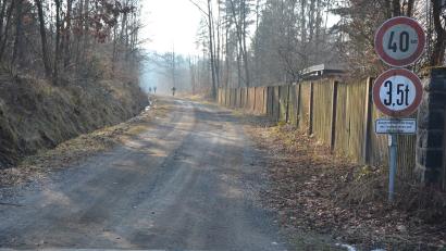 Bild: jr
Maximal 40 km/h gilt auf dem Weg von der Werkstraße in Pechbrunn nach Fuchsmühl. Gemeinderätin Ute Döhler wünscht sich hier künftig Tempo 30.