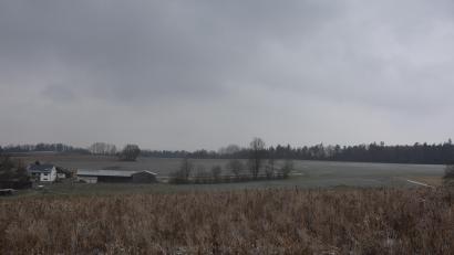 Bild: fz
Rechts oben längs am Waldrand ist der Solarpark Roschau in Planung. Links das dem Park nächste Roschauer Anwesen.