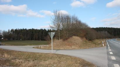 Bild: bjp
Parallel zur Bundesstraße 299 wird der Radweg verlaufen, der nahe Riggau beginnt und bei Weihersberg in die Zufahrt zum Gottschalkhaus einmündet (Bild).