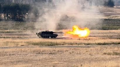 Bild: Nils Ganzmann
Die Panzer schossen bei dem Wettkampf auch auf bewegliche Ziele.