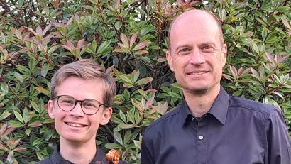 Bild:  Kammermusikkreis Waldsassen/exb
Vater und Sohn: Clemens und Marcus Reißenweber treten beim Konzert des Kammermusikkreises Waldsassen im Harmoniesaal auf.