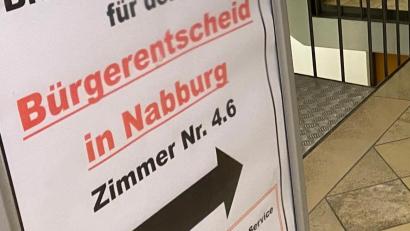 Bild: Wilhelm Amann
Die Nabburger haben ganz klar abgestimmt: 71,5 Prozent wollen den Tunnel.