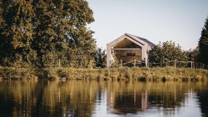 Archivbild: Tiny House Village/Julian Meinhardt/exb 
Ein erstes Tiny-Haus steht bereits seit eineinhalb Jahren am Erlenweiher. Ab April werden sieben weitere folgen.