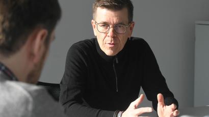 Bild: Gabi Schönberger
Der Finanzexperte Christian Sailer ist seit Oktober Chief Financial Officer (CFO) bei Galeria.