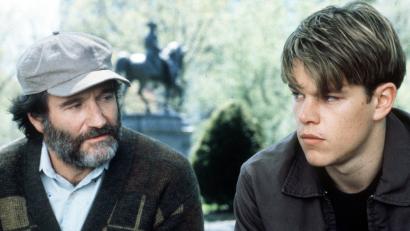 Bild: George Kraychyk/dpa
Robin Williams als Sean Maguire (links) und Matt Damon als Will Hunting (rechts).