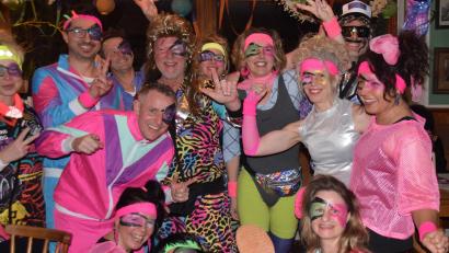 Bild: hdk
Eine Aerobic-Gruppe aus den 1980er Jahren feierte beim Kappenabend mit.