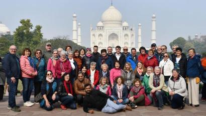 Bild: Christiane Regn
Das Mausoleum Taj Mahal hinterlässt bei der Reisegruppe aus Freihung und Neunburg vorm Wald einen bleibenden Eindruck.