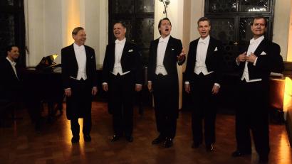 Bild: Kunz
Die "Berlin Comedian Harmonists" verzaubern mit ihrem Gesang das Weidener Publikum.