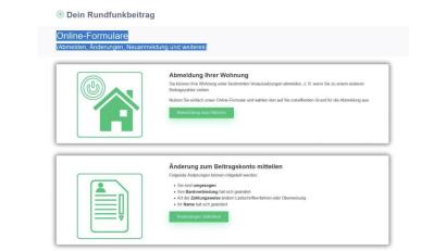Screenshot: fph
Diese Website bietet Änderungen etwa von Wohnort oder Konto bei Rundfunkgebühren an. Doch wird das Formular ausgefüllt, bekommt der Kunde eine Rechnung einer Firma aus Dubai.