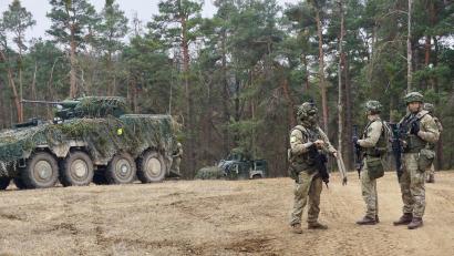 Bild: jut
Litauische Soldaten bei der Nato-Übung "Allied Spirit" auf dem Truppenübungsplatz Hohenfels. Sie trainieren hier auch für den Fall, dass ihr Land angegriffen wird.