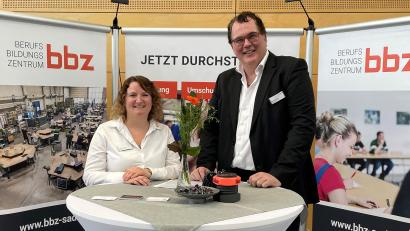 Bild: Michael Mändl
Die beiden Weiterbildungsinitiatoren am BBZ in Schwandorf: Katrin Inhofer und Michael Mändl