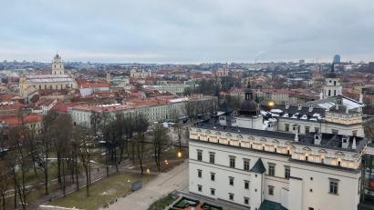 Bild: Alexander Welscher/dpa
In Vilnius soll der russische Geheimdienst einen Brandanschlag in die Wege geleitet haben. (Archivbild)