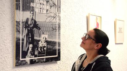 Bild: Kunz
Im Obergeschoss der Volkshochschule wurde die Ausstellung "Mein Name ist Eugen" eröffnet.