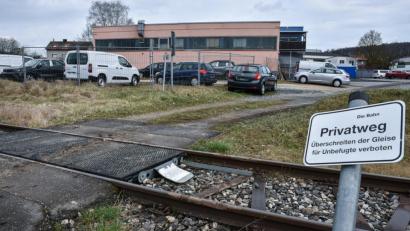 Bild: Stephan Huber
Der Bahnübergang " Am Rohrweiher" in Amberg, soll saniert werden.