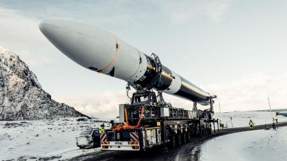 Bild: Wingmen Media/Isar Aerospace/dpa
In Norwegen soll die Rakete von Isar Aerospace abheben.