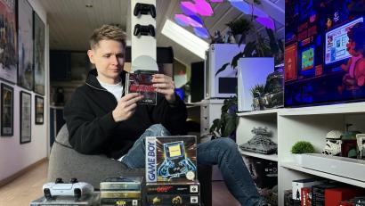Bild: Dominik Mark
Dominik Mark sammelt unter anderem Videospiele und präsentiert sie auf seinem Instagram-Kanal. Dort folgen dem Krummennaaber mittlerweile fast 16.000 Accounts.