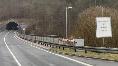Archivbild: Staatliches Bauamt Amberg-Sulzbach
Der Mühlbergtunnel bei Neustadt/WN wird am 16. April gesperrt.