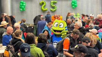 Bild: Patrick Pomsel
"25 Jahre Geocaching" feierten Fans dieses Freizeitvergnügens bei einer "Blockparty" im Musikomm in Amberg.