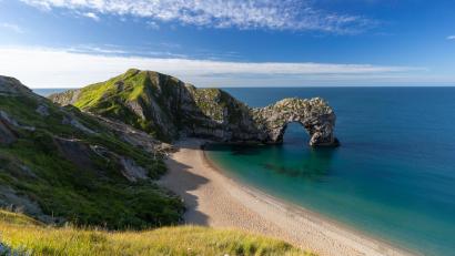Bild: Michael Fleck
Der Süden Englands bietet eine atemberaubend schöne Landschaft. Auf dem Bild zu sehen "Durdle Door".