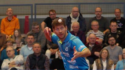 Bild: Rudi Dümpert
Bastian Steger hat mit dem TSV Bad Königshofen das Halbfinal-Hinspiel gegen Düsseldorf verloren.